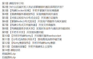 [spr-cloud] SpringCloud+Netty集群实战千万级IM系统2024-听课说