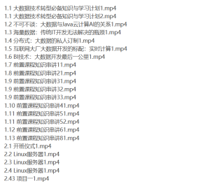 狂野大数据第四期-听课说