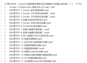 lnh K8S微服务与容器云架构师(Linux云计算微服务架构师)42G-听课说
