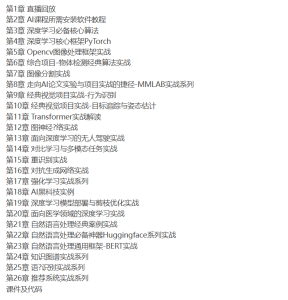 [人工智能] gp人工智能深度学习-第七期 190G-听课说