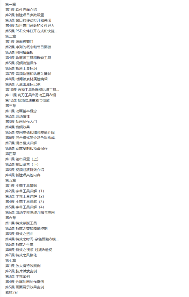 [Premiere] 唬课Premiere CC 2019 入门视频教程带素材2019年-听课说