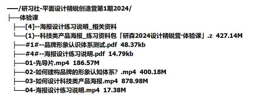 [平面设计] 2024研习社平面设计精锐创造营第1期-听课说