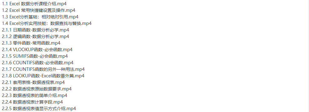 [office] Excel网络营销数据分析必备技能价值698 2017共16G-听课说