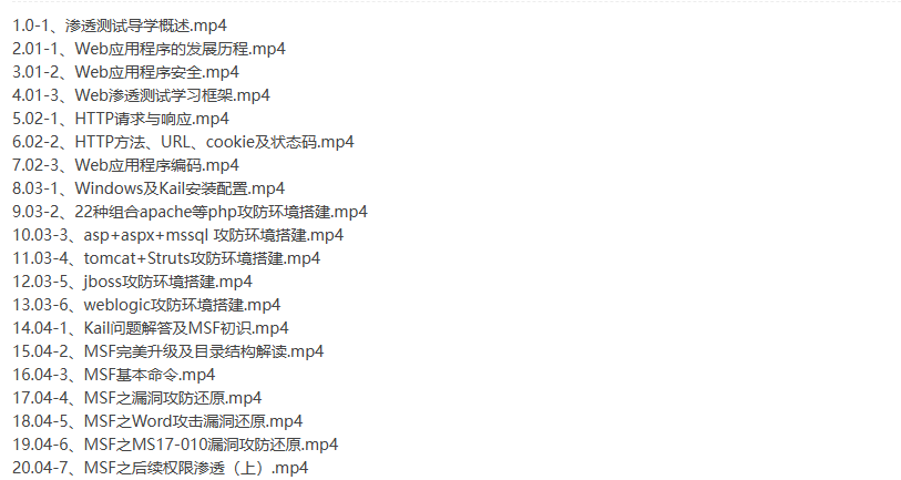 老boy网络安全负责人亲授Web安全渗透测试入门-听课说