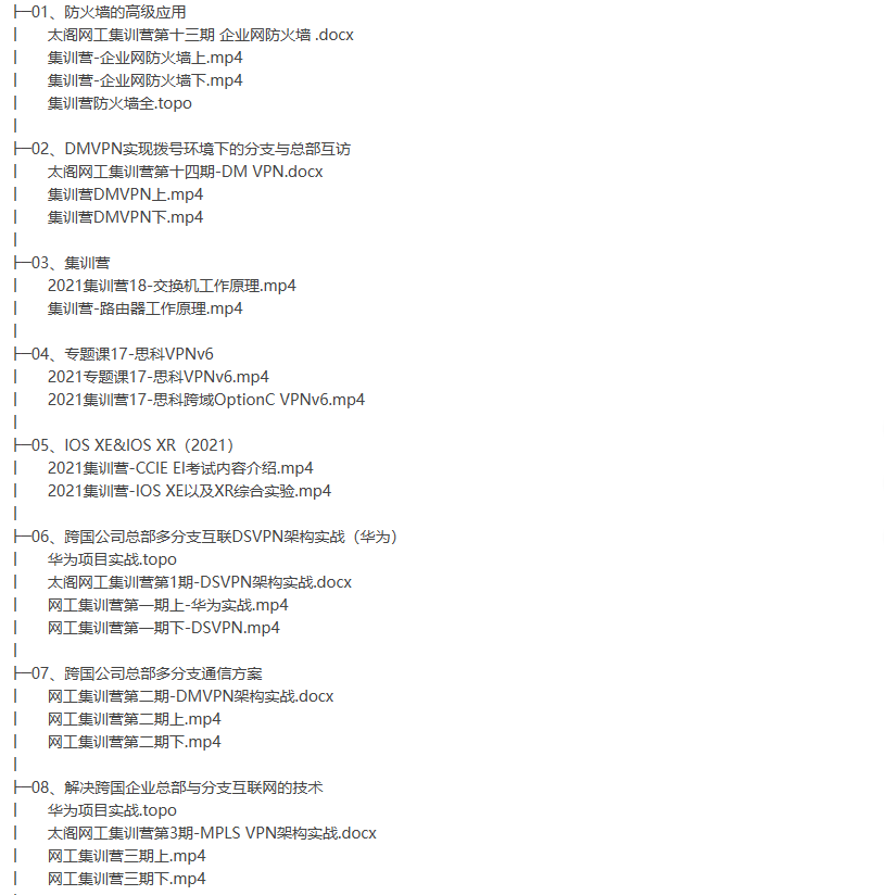 太阁网络学院-高薪网络工程师集训营 2021年-听课说