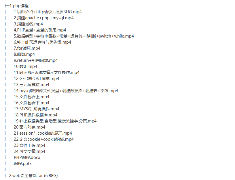 web渗透教程2018年7-10月新课 26G-听课说